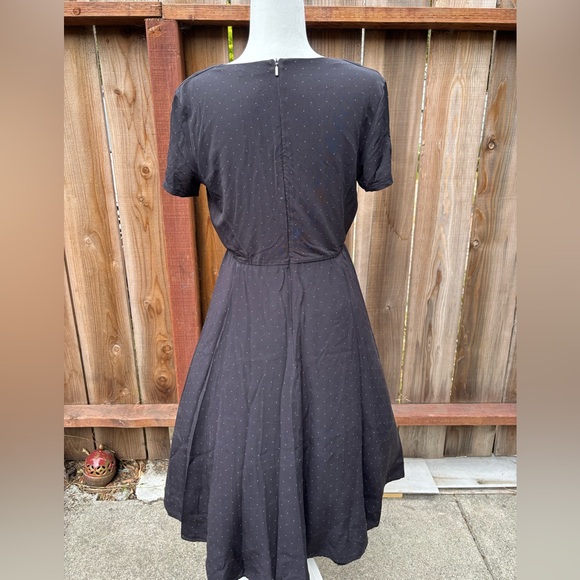 MaxMara Black Wrap polka dot Dress - size L - Picture 5 of 9